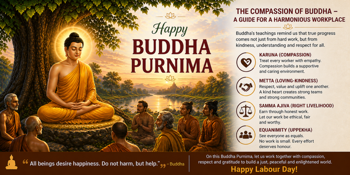 Buddha Purnima and Labour Day: A Shared Call for Compassion and Dignity