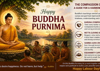 Buddha Purnima and Labour Day: A Shared Call for Compassion and Dignity